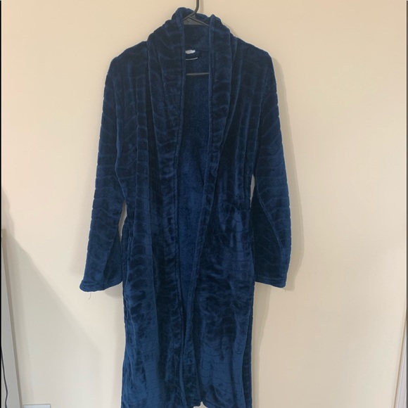 Soft Navy Blue Robe - Picture 1 of 4